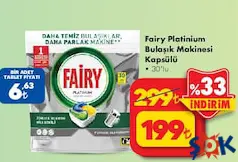 FAİRY PLATİNUM BULAŞIK MAKİNESİ KAPSÜLÜ TABLETİ 30'LU fiyat ve kampanya bilgisi